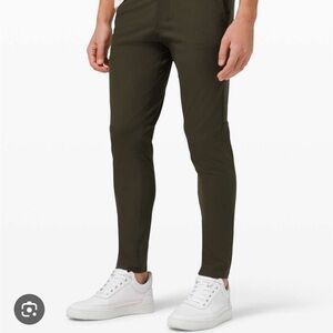 Lululemon Commission Trousers (olive green, 31 waist)